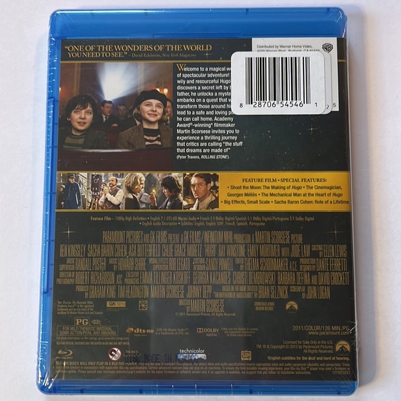 Hugo Blu-ray Disc DVD NWT - Picture 3 of 5
